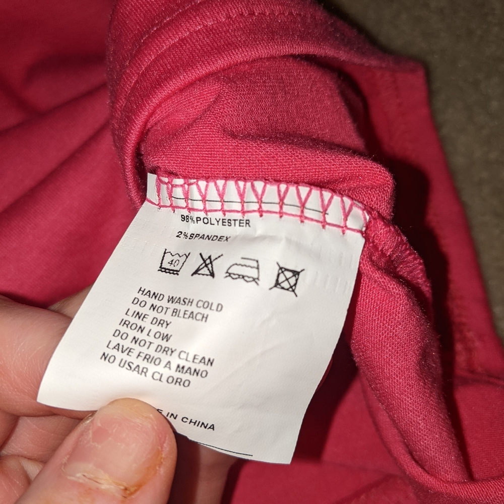 Nwts baluoke Pink peekaboo shoulder top - Picture 12 of 15